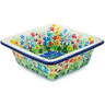 Polish Pottery Bowl 5&quot; Colors Of The Wind UNIKAT