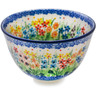 Polish Pottery Bowl 5&quot; Colors Of The Wind UNIKAT