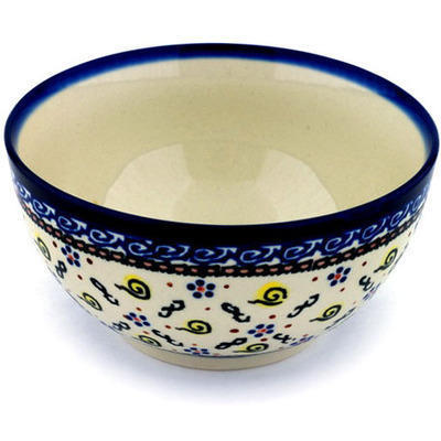 Polish Pottery Bowl 5&quot; Confetti