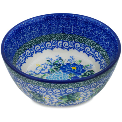 Polish Pottery Bowl 5" Country Blossoms UNIKAT