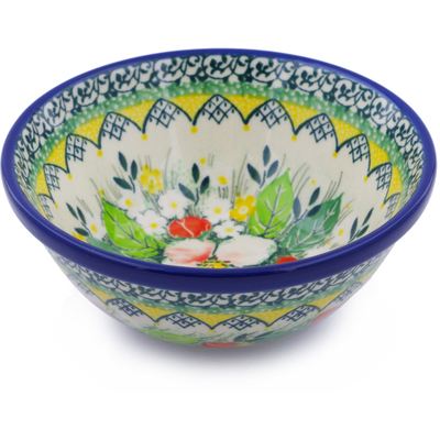 Polish Pottery Bowl 5&quot; Country Boutique UNIKAT