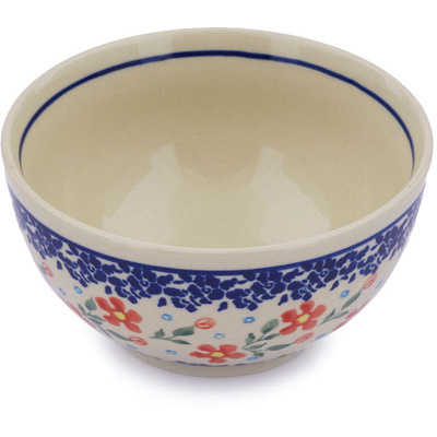 Polish Pottery Bowl 5&quot; Country Garden