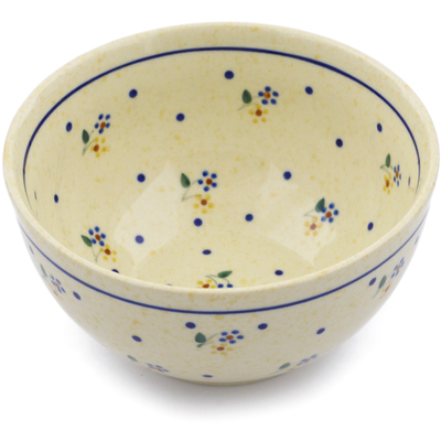 Polish Pottery Bowl 5&quot; Country Meadow