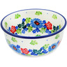 Polish Pottery Bowl 5&quot; Countryside Floral Bloom