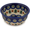 Polish Pottery Bowl 5&quot; Cranberries And Evergree