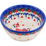 Polish Pottery Bowl 5&quot; Cute As A Button UNIKAT