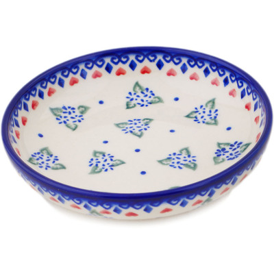 Polish Pottery Bowl 5" Daisy Dollops