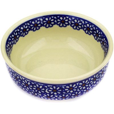 Polish Pottery Bowl 5&quot; Daisy Dreams