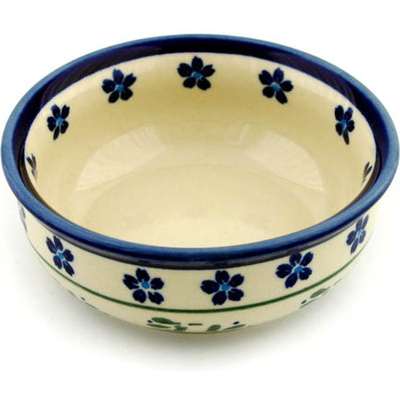 Polish Pottery Bowl 5&quot; Daisy Field