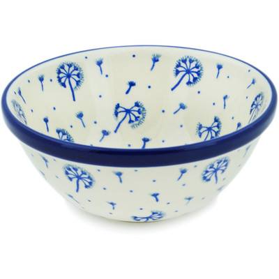 Polish Pottery Bowl 5" Dandelions, Kites, Wind