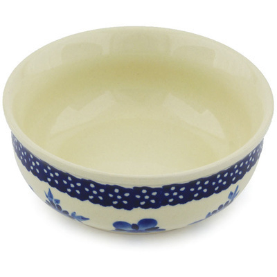 Polish Pottery Bowl 5" Delicate Poppy