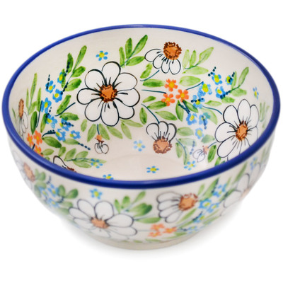 Polish Pottery Bowl 5" Delicate UNIKAT