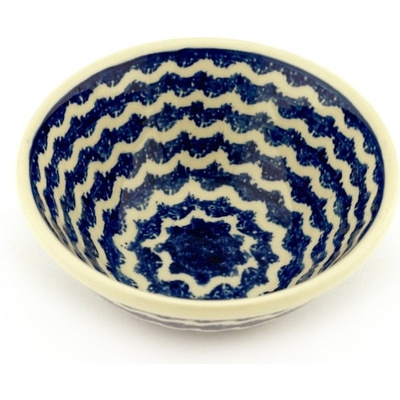 Polish Pottery Bowl 5&quot; Depth Of The Ocean