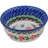 Polish Pottery Bowl 5&quot; Dove Escape UNIKAT