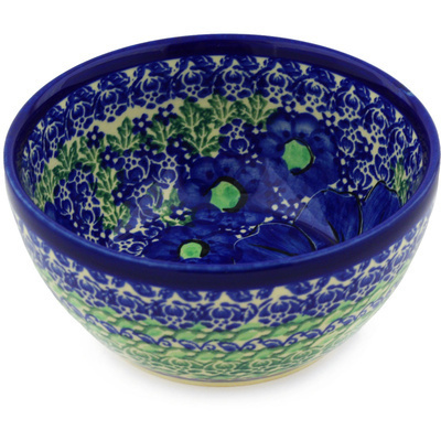 Polish Pottery Bowl 5&quot; Enchanted Beauty UNIKAT
