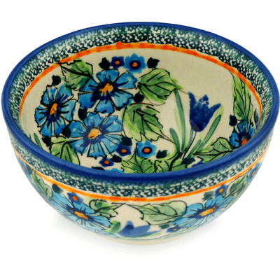 Polish Pottery Bowl 5&quot; Evangeline UNIKAT