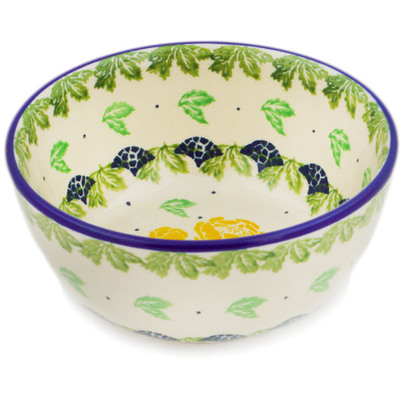 Polish Pottery Bowl 5&quot; Evening Rose