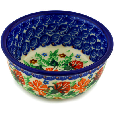 Polish Pottery Bowl 5" Fairy Halo UNIKAT