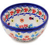 Polish Pottery Bowl 5" Fanciful Ladybug
