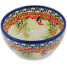 Polish Pottery Bowl 5&quot; Flora Fantasia UNIKAT