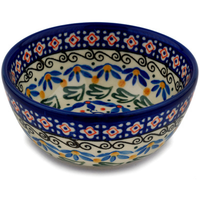 Polish Pottery Bowl 5&quot; Floral Medley