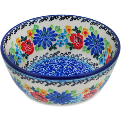 Polish Pottery Bowl 5&quot; Floweret