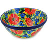 Polish Pottery Bowl 5&quot; Flowers Collected On A Sunny Day UNIKAT