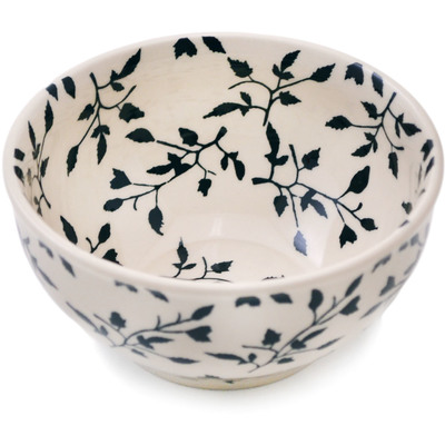 Polish Pottery Bowl 5" Forest Silhouette