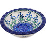 Polish Pottery Bowl 5&quot; Forget Me Not Circle UNIKAT