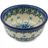 Polish Pottery Bowl 5&quot; Forget Me Not UNIKAT