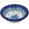 Polish Pottery Bowl 5&quot; Forget Me Not UNIKAT