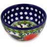 Polish Pottery Bowl 5&quot; Fowl In The Florals UNIKAT
