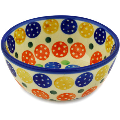 Polish Pottery Bowl 5&quot; Full Of Joy