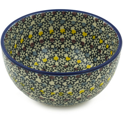 Polish Pottery Bowl 5" Fun Vibes