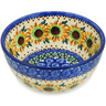 Polish Pottery Bowl 5" Golden Autumn UNIKAT