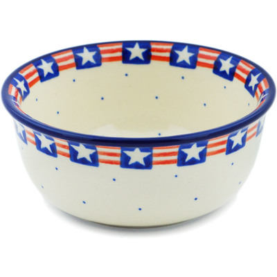 Polish Pottery Bowl 5&quot; Grand Old Flag