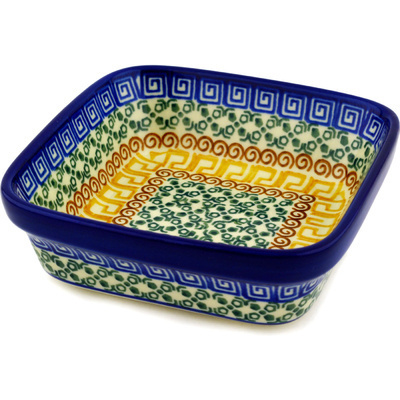 Polish Pottery Bowl 5&quot; Grecian Sea