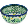 Polish Pottery Bowl 5&quot; Green Tranquility UNIKAT