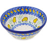 Polish Pottery Bowl 5&quot; Hatched