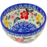 Polish Pottery Bowl 5" Hibiscus Haven