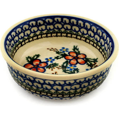 Polish Pottery Bowl 5&quot; Lancaster Rose