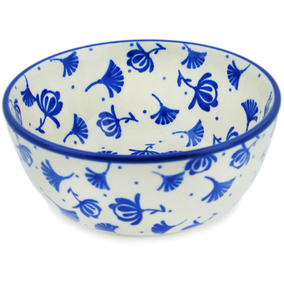 Polish Pottery Bowl 5&quot; Lily Of Nile