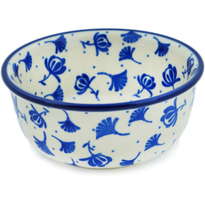 Polish Pottery Bowl 5&quot; Lily Of Nile