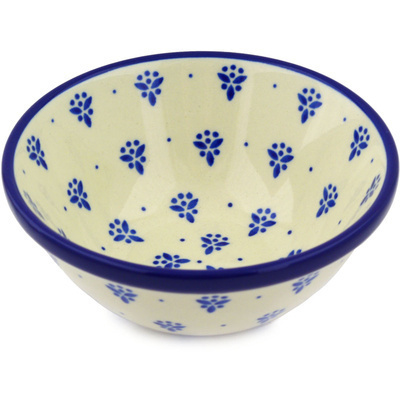 Polish Pottery Bowl 5&quot; Little Blue Bouquet