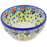 Polish Pottery Bowl 5&quot; Long-stemmed Beauties