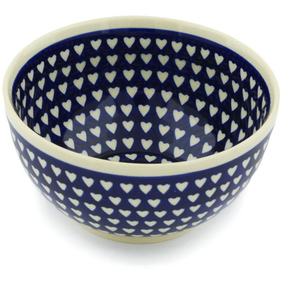 Polish Pottery Bowl 5&quot; Love Sea