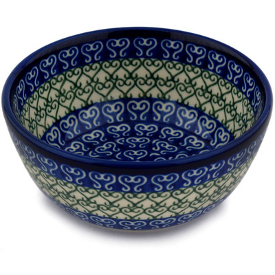 Polish Pottery Bowl 5&quot; Lovely Heart