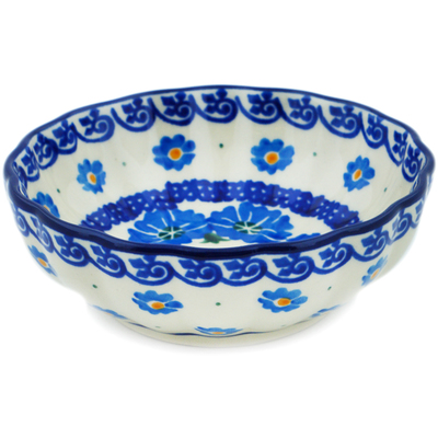 Polish Pottery Bowl 5&quot; Mama&#039;s Embroidery