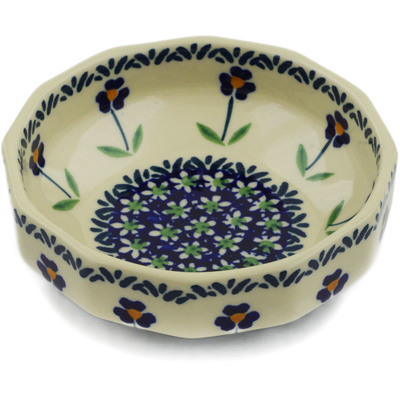 Polish Pottery Bowl 5&quot; Mariposa Lily