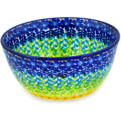 Polish Pottery Bowl 5&quot; Meadow At Dusk